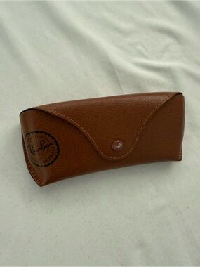 Ray-Ban Brown Leather Sunglasses Case Retail $24